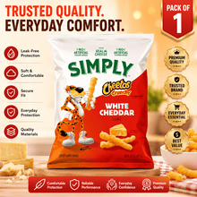 1 Pack Simply Cheetos Crunchy White Cheddar Flavored Cheese Snacks, Gluten Free, 6.5 oz Bag