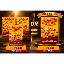 Ultimate Cheeseburger Mac Skillet Dinner Kit – 3 Packs, 17.06 oz Each, 51.2 oz Total | Creamy Cheesy Pasta with Seasoned Beef, Quick & Easy One-Pan Meal