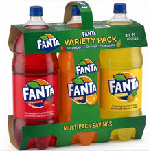 Fanta Soda Variety Pack – Orange, Pineapple & Strawberry Flavors | 2 Liter Bottles (3 Pack Total)