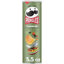 Pringles 7-Layer Dip Potato Crisps Chips, Lunch Snacks, 5.5 oz Canister.