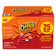 Crunchy Cheese Flavored Snacks, 1 oz., 25 pk, Made with real cheese, ensuring maximum flavor in every bite.