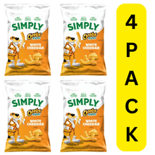4 PACK White Cheddar Cheese Flavored Cheetos Puffs Snacks, 6 oz
