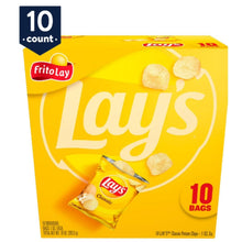 Lay’s Classic Potato Chips, 1 oz Snack Bags (10-Count Multipack) – Crispy, Fresh, On-the-Go Snack Packs