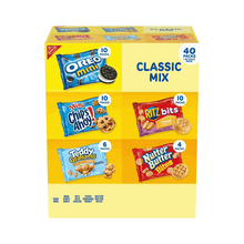 Nabisco Classic Mix Cookie & Cracker Variety Pack 40 Count | Oreo, Ritz Bits, Chips Ahoy!, Teddy Grahams & Nutter Butter Snacks