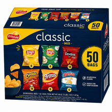 Frito-Lay Chips Variety Pack 49 Count – Snack Size Assorted Potato Corn Chips Doritos Cheetos Lays Ruffles, Single Serve Bags, Bulk Snack Pack for Lunches, Parties, Travel Snacks, On the Go, Family Variety Mix, Classic Flavors