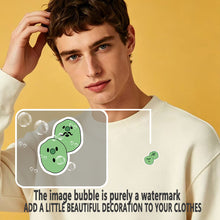 French Peas Sticker Heat Transfer Stickers Work Great on Smooth Fabrics Including T-Shirts, Hoodies, Backpacks, Cushions, Denim, Tablecloths, Curtains And More