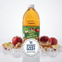 100% Apple Juice, 64 oz. Family Size Bottle, Ready-to-Drink Apple Juice Beverage for Breakfast, Meals, Parties, Gatherings, and Everyday Refreshment