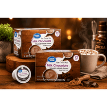 Great Value Milk Chocolate Hot Cocoa Mix, Single Serve Cups, 2 Pack, Rich & Creamy Flavor