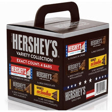 HERSHEY'S Variety Candy Box – Milk Chocolate, Cookies 'n' Creme, Almonds & Mr. Goodbar (4 Pack)