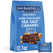Dark Chocolate Sea Salt Caramel SQUARES, 12.7 oz Bag