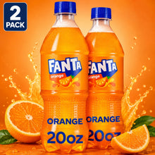 Orange Flavored Soda Pop, Refreshing Citrus Soft Drink, Carbonated Beverage, Ready-to-Drink Bottle, 20 fl oz.