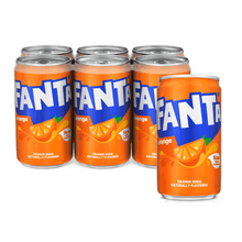 Fanta Orange Soda Pop Mini Cans, 7.5 fl oz, 6 Pack