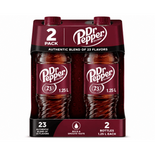 ( pack of 2 ) Dr Pepper Soda Pop, 42.3 fl oz, Bottle PERFECT PAIRING: Pizza, burgers or rotisserie chicken, Dr Pepper is the perfect companion for your next meal
