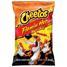 Cheetos Crunchy Flamin’ Hot Cheese Flavored Snacks, Bold Spicy Crunchy Corn Puffs, 2.875 oz Single-Serve Bag for Lunches, Parties, and On-the-Go Snacking