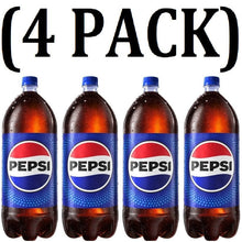 4 Pack Pepsi Cola Soda Pop, Classic Carbonated Soft Drink, Refreshing Cola Flavor, Family Size 2 Liter Bottles