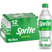 12-PAck | Sprite Lemon Lime Soda Soft Drinks, 16.9 fl oz.