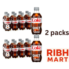 2 packs Diet Coke Diet Cola Soda Pop, 12 fl oz Bottles, 8 Pack (each) – Zero Sugar, Low-Calorie Soft Drink