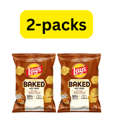 Baked Loaded Potato Chips, Crispy Savory Snack Chips for Lunch Boxes, Parties, Travel and Everyday Snacking, 2 Pack