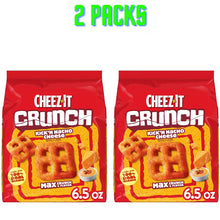 2 Pack Cheez-It Crunch Kick’n Nacho Cheese Baked Snacks, Cheesy Crunchy Snack, 6.5 oz Bags