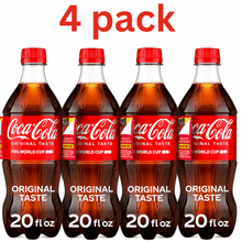 Coca-Cola Soda Pop Bottle, 20 fl oz -4 pack