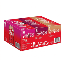 (18 Pack) Cherry Flavored Soda Variety Pack, 12 fl. oz. Cans, Refreshing Carbonated Soft Drink, Bold Cherry Flavor, Perfect for Meals, Parties, Picnics, Gatherings, and Everyday Refreshment, Convenient Family Size Multi-Pack Cans, Packaging May Vary