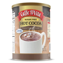 Caffe D'Vita Sugar Free Hot Cocoa Mix, Gluten Free - 2 Lb Can | Gluten Free Hot Chocolate Mix, Low Fat, No Cholesterol, No Hydrogenated Oils or Trans Fat, Kosher, Cocoa Bulk