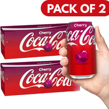 Coca-Cola |Cherry Soda |Soft Drink Cans | Carbonated Drink + Cherry Cola Flavor | 12 FL oz