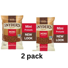 Snyder’s of Hanover Mini Pretzels, 16 oz Each (2 Pack) – Classic Crunchy Pretzel Snacks