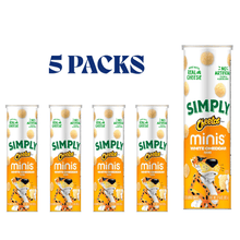 5PCS Mini White Cheddar Crispy Cheese Snack Bites Light Crunchy Corn Snack Value Pack