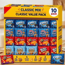 Classic Cookie & Cracker Variety Pack, 10 Pack Snack Assortment Ready-to-Eat Sweet & Savory Snacks