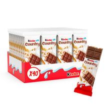 Ferrero Kinder Country Milk Chocolate Cereal Bars, 40 Count, Individual Packs