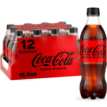 12 pk Coca-Cola Zero Sugar Bottles, 16.9 fl. oz.