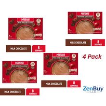 4 Pack Nestle Instant Hot Cocoa Rich Milk Chocolate Flavored Mix Powder, 6.829 oz Box, 8 Count Packets, Creamy Hot Chocolate Drink Mix