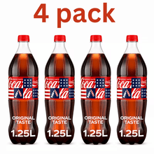 Coca-Cola Soda Pop Bottle, 1.25 Liters- 4 pack