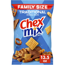 Chex Mix Traditional Original Recipe Snack Mix, Snacks, Family Size, 13.5 oz