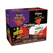 Doritos Flamas, Flamin' Hot Nacho, Smartfood Doritos Nacho Cheese Popcorn & Simply White Cheddar Crunchy Snacks Bundle
