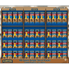 Planters Salted Peanuts Single-Serve Snack Packs, 1 oz Individual Bags, 48 Count – Roasted & Salted Peanut Snacks, High Protein On-the-Go Nuts for Lunch Boxes, Travel, Office Snacks & Everyday Healthy Snacking
