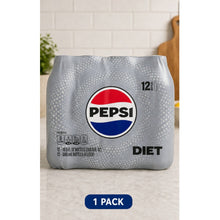 Diet Pepsi Soda, 16.9 oz Bottles, 12 Count