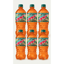 (6) Mountain Dew Baja Blast Soda Cabo Citrus, 20 fl oz Bottle