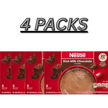 4 PACKS Hot Cocoa Rich Milk Chocolate Flavored Mix Powder, 6.829 oz, 8 Count Box