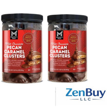 Milk Chocolate Pecan Caramel Clusters, 30.2 oz (2-Pack) – Gourmet Caramel & Crunchy Pecan in Rich Milk Chocolate, Premium Sweet Treats, Ideal for Gifting, Parties, Indulgent Snack Duo