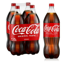 Cola Soft Drink, 4 Pack, 2 Liter Bottles, Carbonated Soda Beverage