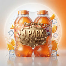 Orange Citrus Soda, 20 fl oz Bottles, 4 Count Pack