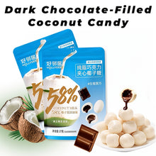 Luxurious Dark Chocolate Coconut Candies | Set of Two Pure Cocoa Butter Delights Featuring 58% Refined Coconut Pulp And 8% Dark Chocolate Filling, Bursting with a Juicy Center | Ideal Gift for Valentine'S Day And Wedding Favors for Couples