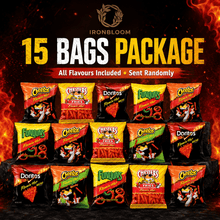 Frito-Lay Flamin’ Hot Snacks Variety Pack 15 Count, Assorted Spicy Chips & Crunchy Snack Bags, Individually Packed Hot Flavored Snacks School Lunch, Office Pantry, Parties, Road Trips, Picnic, Movie Night & On-the-Go Snacking