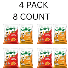 4 Pack Simply Cheetos Crunchy White Cheddar Cheese Flavored Snacks, 6.5 oz & Simply Cheetos Puffs White Cheddar Cheese Flavored Puffed Snacks, 2.5 oz Bag