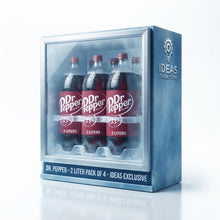 Dr Pepper Soda, Authentic Blend of 23 Flavors, 2 Liters (Pack of 4)