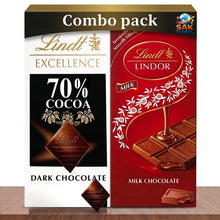 Lindt Chocolate Variety Pack – EXCELLENCE Cocoa Dark Chocolate & LINDOR Milk Chocolate Truffle Bar