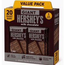 {MULTIPACK} Hershey's Milk, Chocolate, , 25 Giant Pieces. Candy, Bar 4.69 oz, 22 Pieces AND Hershey's Milk, Chocolate, with Almonds, Giant Candy, Bar 5.25 oz, 23 Pieces;