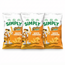 Simply Cheetos Puffs White Cheddar Cheese Flavored Snacks, 6 oz Bag (3 Pack)
